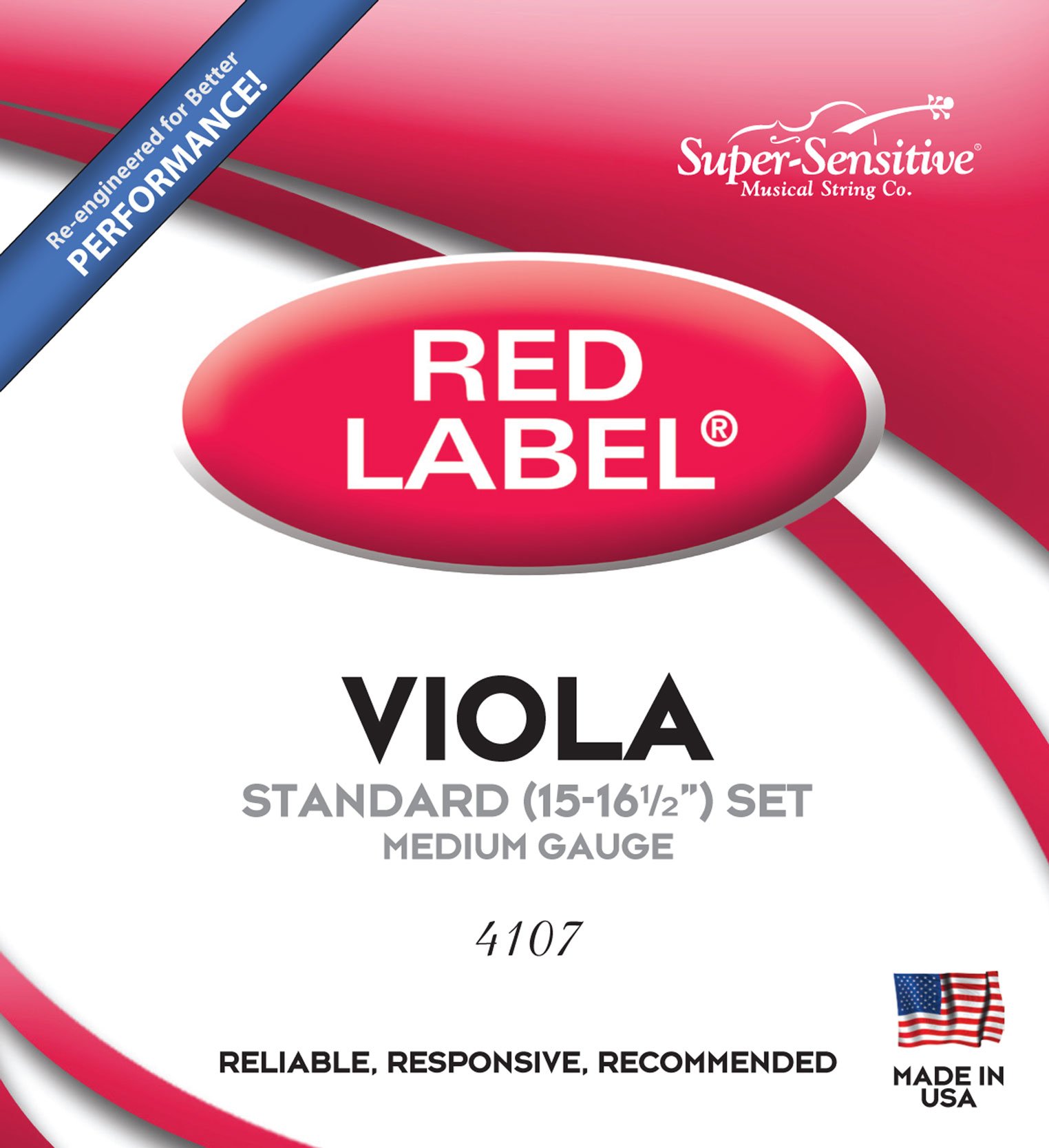 (未使用･未開封品)　ビオラ弦 Red Label ４弦セット Super-Sensitive スーパーセンシティブ社製 lok26k6 Amazon | ビオラ弦 Red Label 4弦セット Super-Sensitive スーパー
